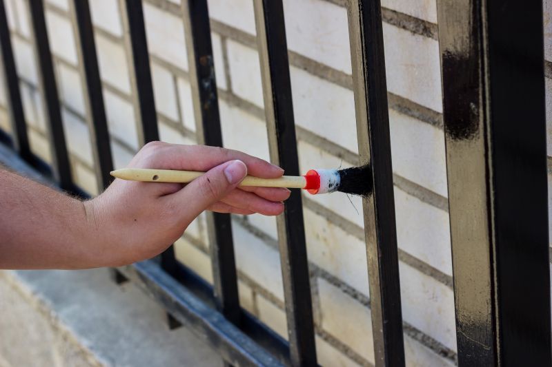 Galvanized Fence Painting in Waco, TX